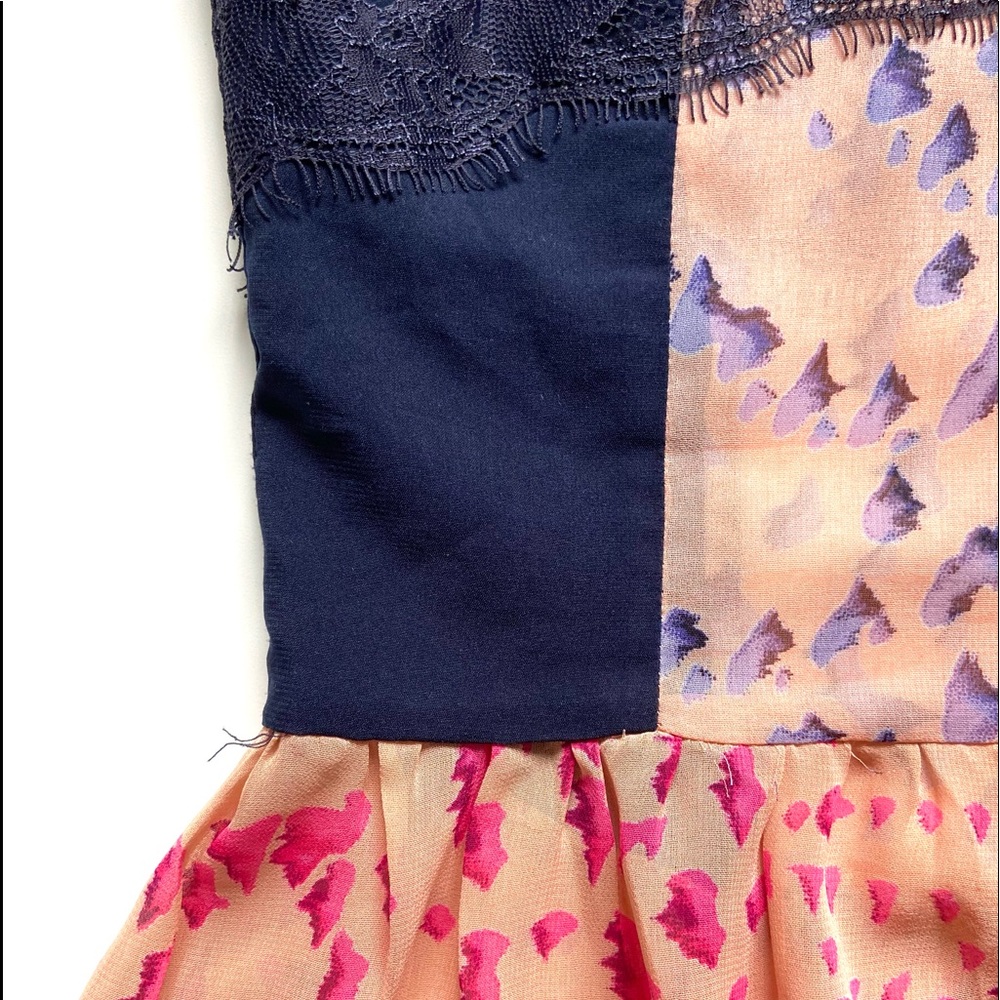 ANTHROPOLOGIE MAEVE Evangeline Sheer Peplum Top Pink Woken’s Size XS - Picture 11 of 15